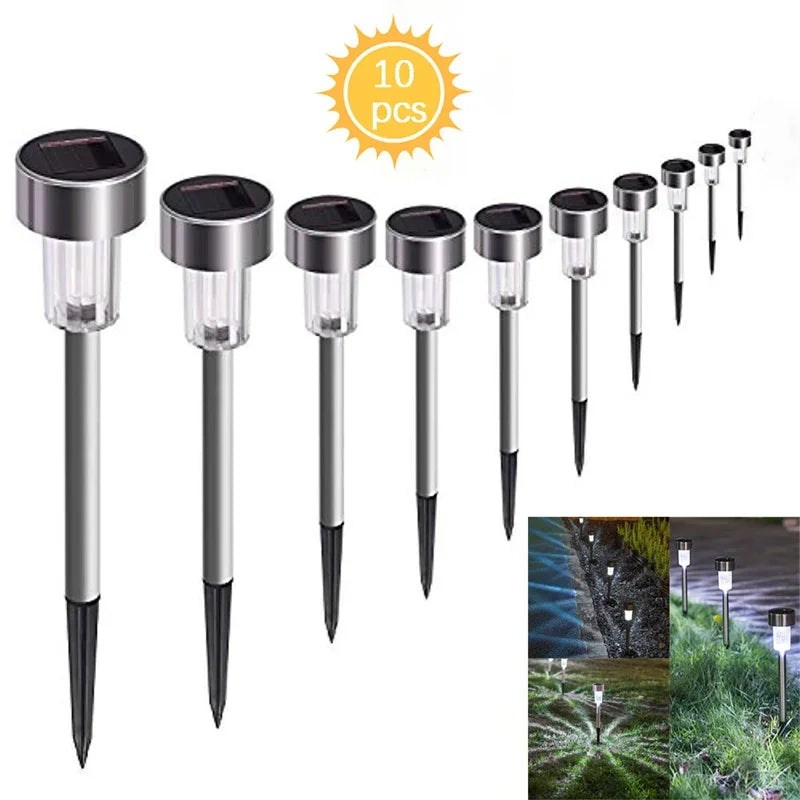 Solar Outdoor Lights Garden Lamp Solar Powered Waterproof Landscape Path Outdoor for Yard Backyard Lawn Patio Decorative