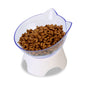 For Cats Dogs Feeders Non-slip Pet Food and Water Bowls Cat Bowl Feeding Products Pet Supplies With Stand Base Transparent