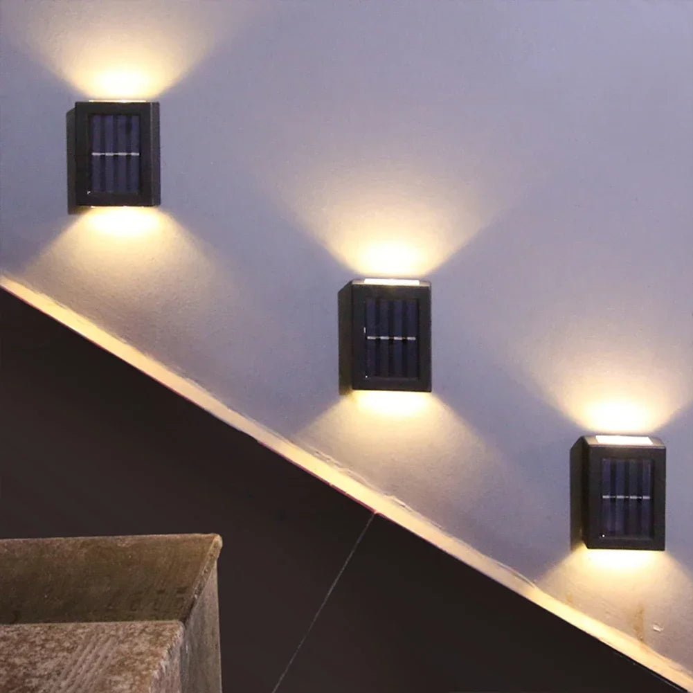 Solar Porch Light Outdoor Path Lamp Waterproof Fence Sconce Lamp Garden Villa Courtyard Park Lighting Ornament Light outdoor New