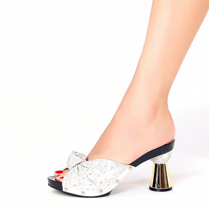 shoes for women 2025 Sexy slippers  High heels Nigeria Africa  Suitable for Party  wedding Birthday Wearing slipper