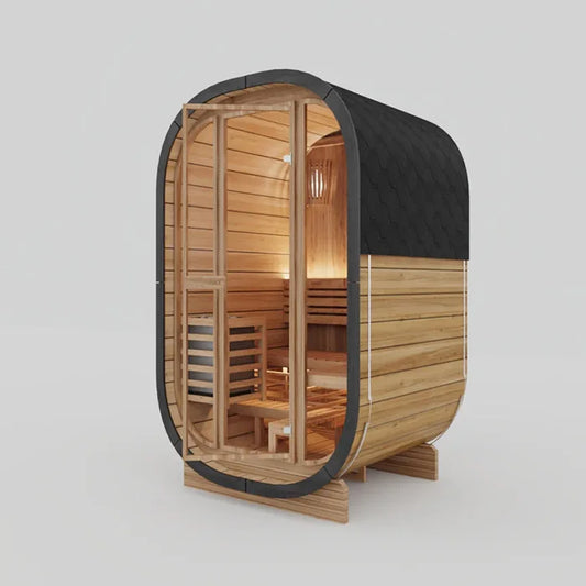 Solid Wood Traditional Steam Saunas Outdoor