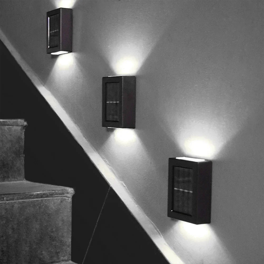 Solar Porch Light Outdoor Path Lamp Waterproof Fence Sconce Lamp Garden Villa Courtyard Park Lighting Ornament Light outdoor New