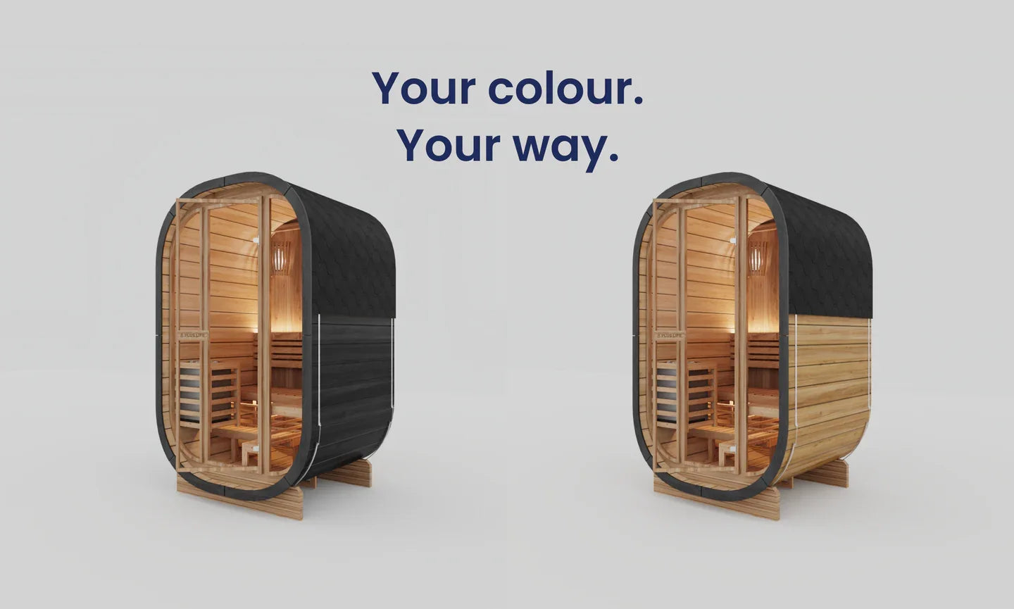Solid Wood Traditional Steam Saunas Outdoor