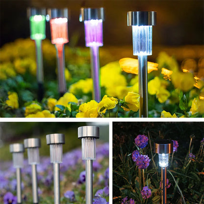Solar Outdoor Lights Garden Lamp Solar Powered Waterproof Landscape Path Outdoor for Yard Backyard Lawn Patio Decorative