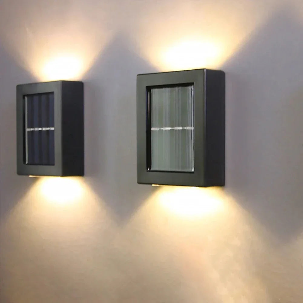 Solar Porch Light Outdoor Path Lamp Waterproof Fence Sconce Lamp Garden Villa Courtyard Park Lighting Ornament Light outdoor New